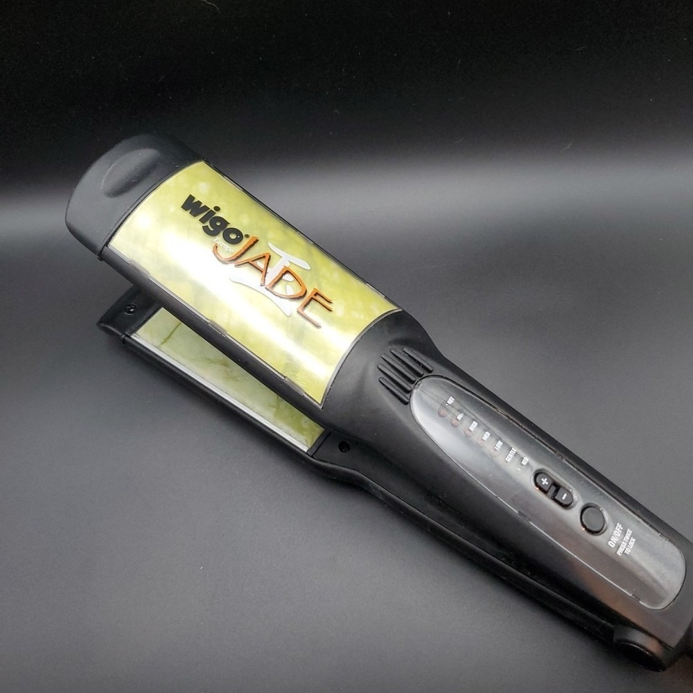 Wigo Jade Europe Wide 2" Hair Straightener Flat Iron 6 Temp Tested Working